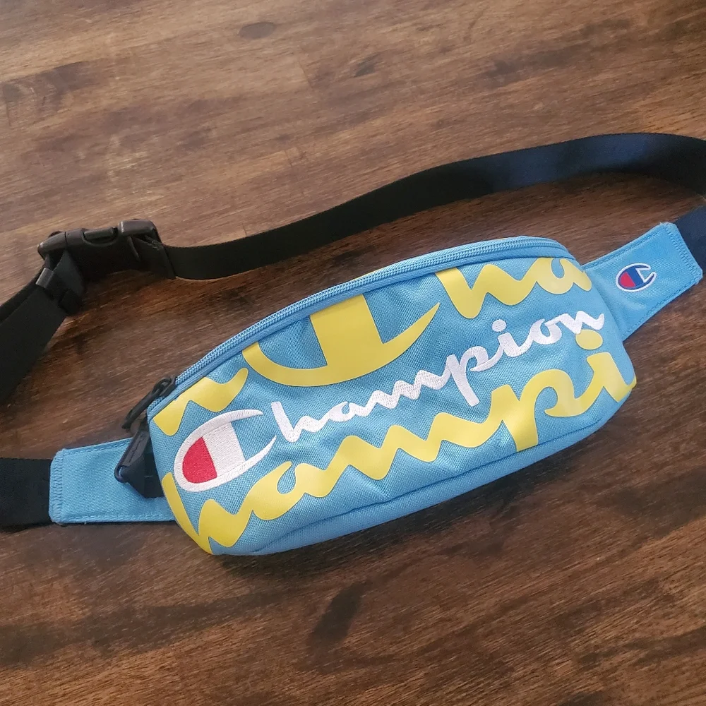 Champion Prime Sling Pack Backpack‎ Crossbody Retro Blue Yellow